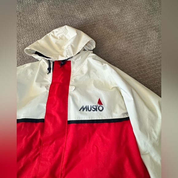 Vintage Men's Musto Sailing Suit Set With Jacket and Pants Red White Size Large - Picture 4 of 16